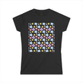 Women's Tee — Pastel Floral Pattern Square Print